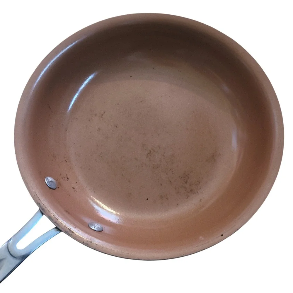 Red Copper BulbHead Ceramic Non-Stick Frying Pan Skillet Red‎ 10 Inch